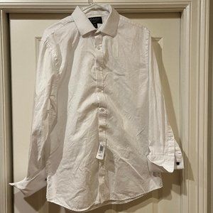 Michelson's white pique slim fit tux shirt sixze Large 16.5 32/33